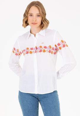 Kadın Manolya Uzun Kollu Gömlek - 50263744011