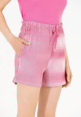 Kadın Pembe Örme Şort - 50263798005