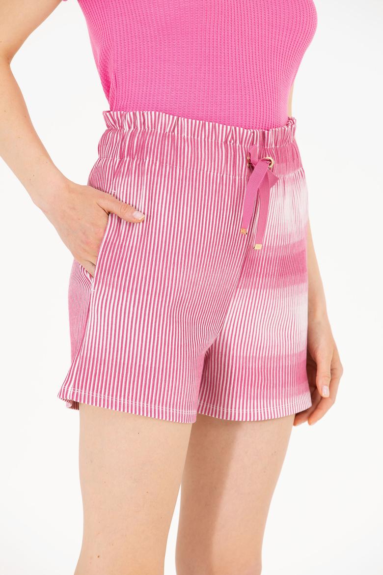 Kadın Pembe Örme Şort - 50263798005