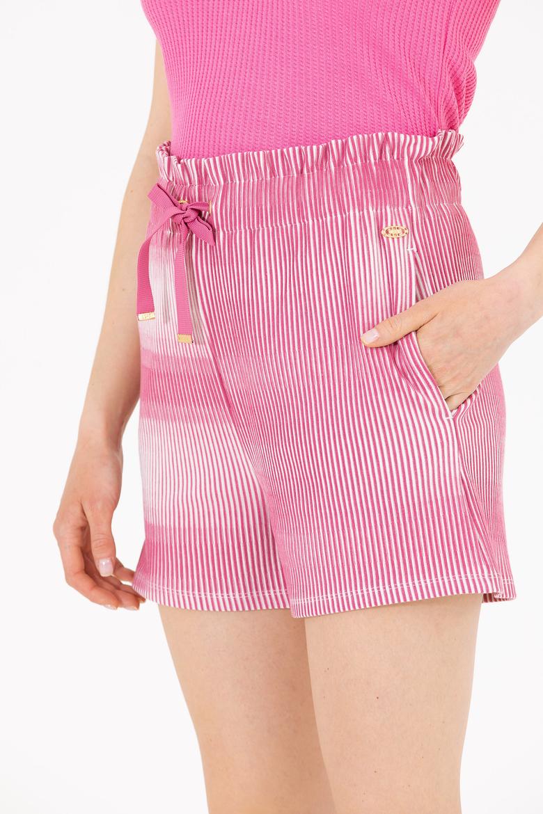 Kadın Pembe Örme Şort - 50263798005