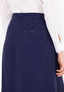 Kadın Lacivert Dokuma Etek - 50265538002