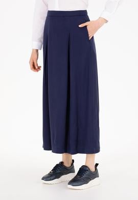 Kadın Lacivert Dokuma Etek - 50265538002