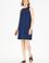 Kadın Lacivert Bisiklet Yaka Örme Elbise