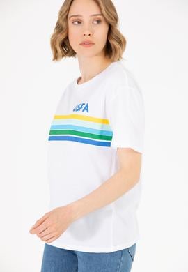 Kadın Beyaz Tişört - 50262947001