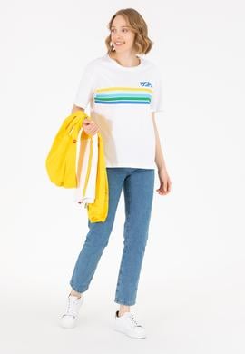 Kadın Beyaz Tişört - 50262947001