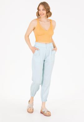 Kadın Su Yeşili Pantolon - 50263204019