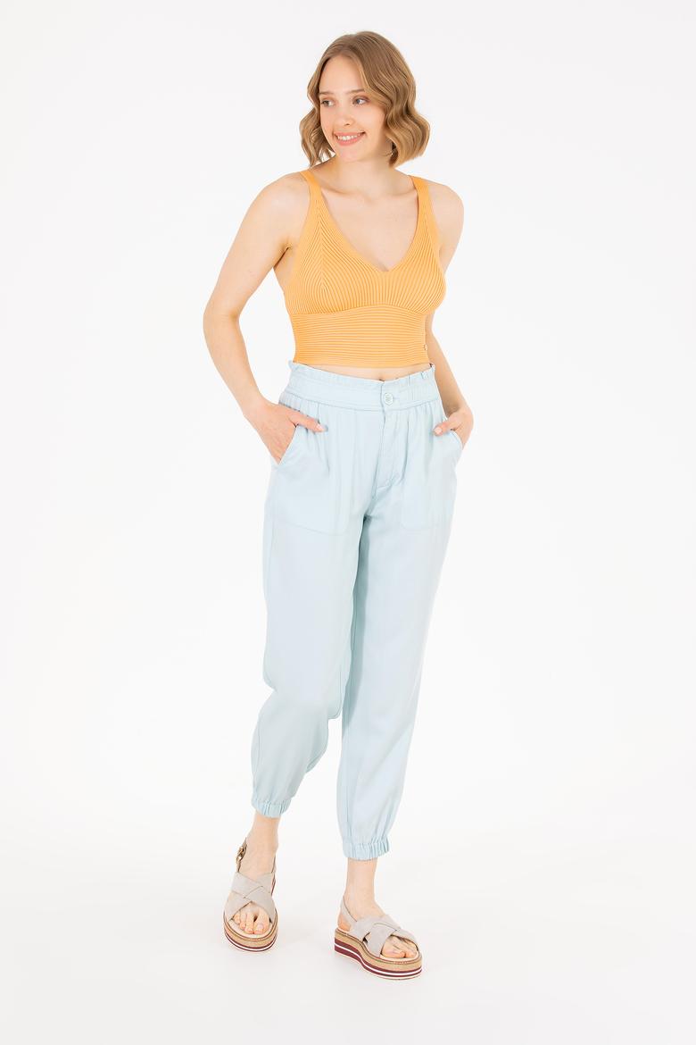 Kadın Su Yeşili Pantolon - 50263204019