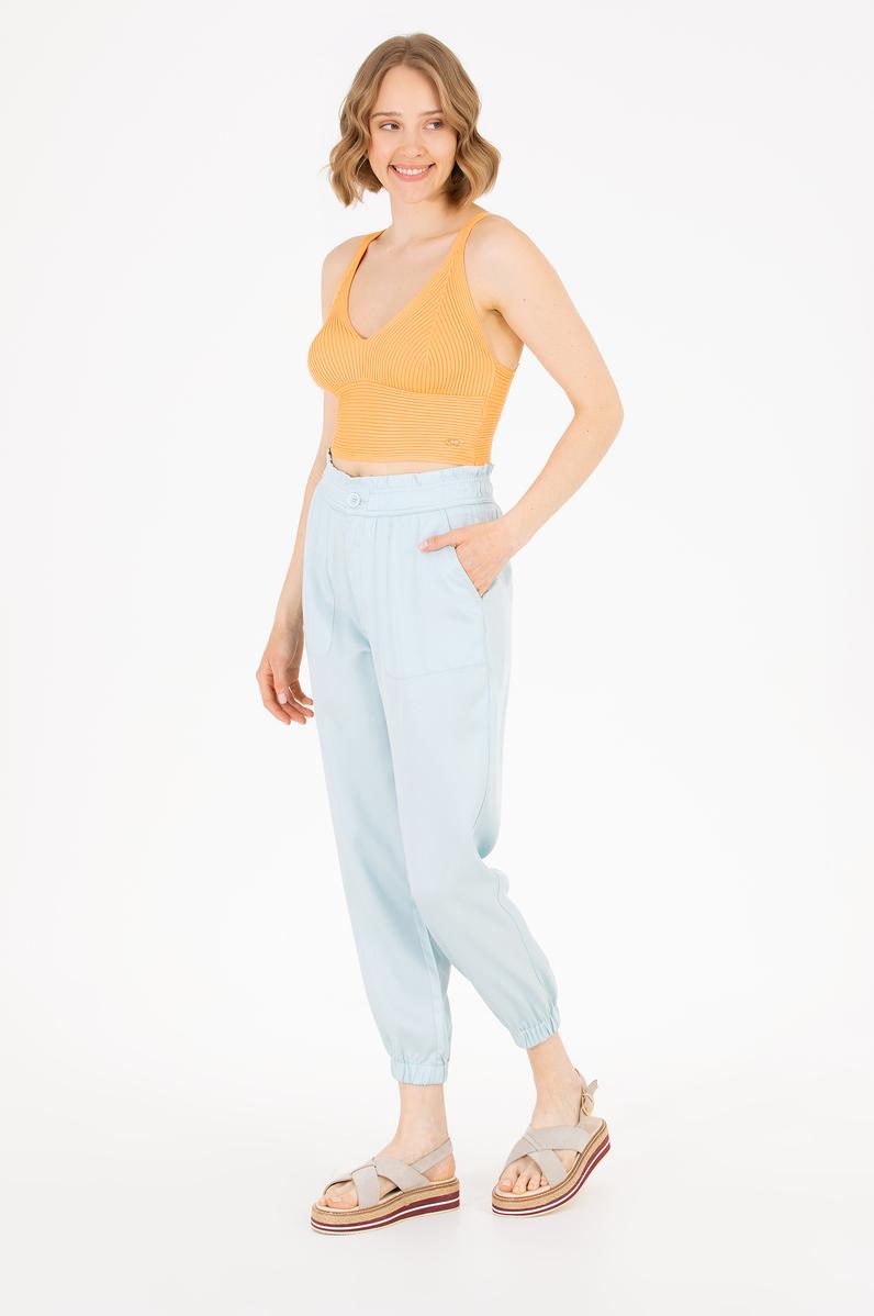 Kadın Su Yeşili Pantolon