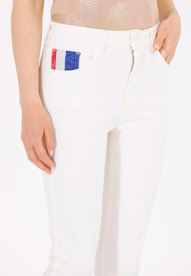 Kadın Beyaz Slim Hight Waist Fit Jean Pantolon - 50263774019