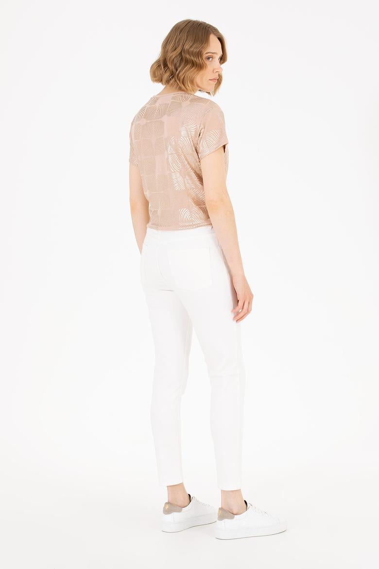 Kadın Beyaz Slim Hight Waist Fit Jean Pantolon - 50263774019