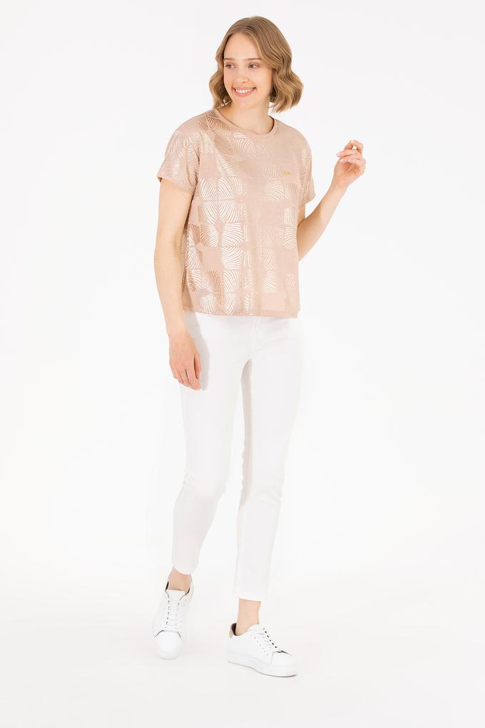 Kadın Beyaz Slim Hight Waist Fit Jean Pantolon