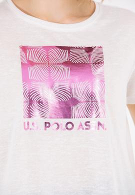 Kadın Ekru Bisiklet Yaka Tişört - 50265366013