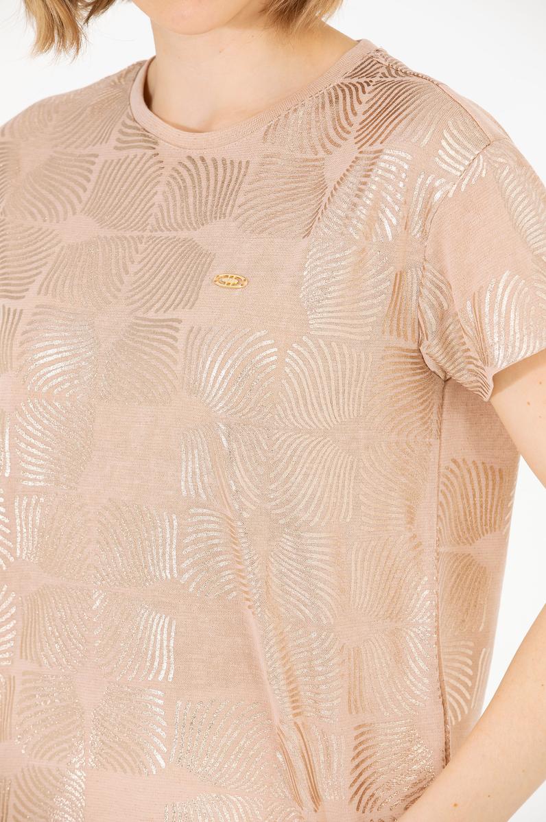 Kadın Çok Renkli Bisiklet Yaka Tişört