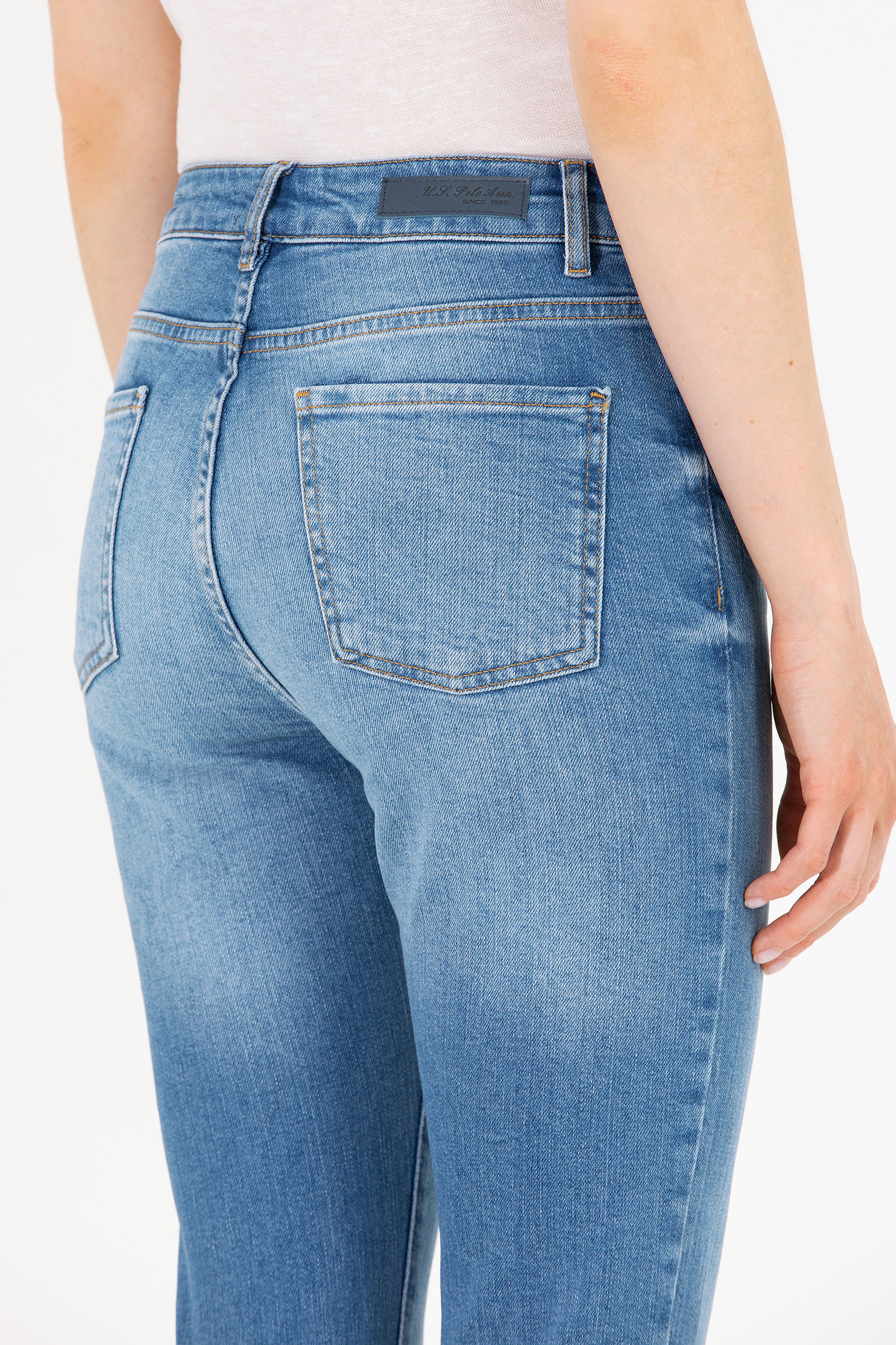 Kadın Mavi Slim High Waist Fit Jean Pantolon