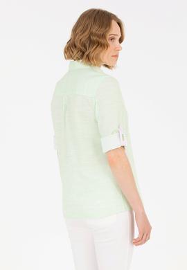 Kadın Neon Sarı Uzun Kollu Gömlek - 50264110003