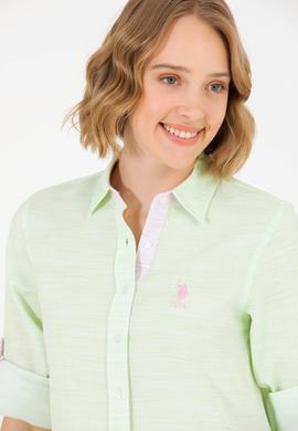 Kadın Neon Sarı Uzun Kollu Gömlek - 50264110003