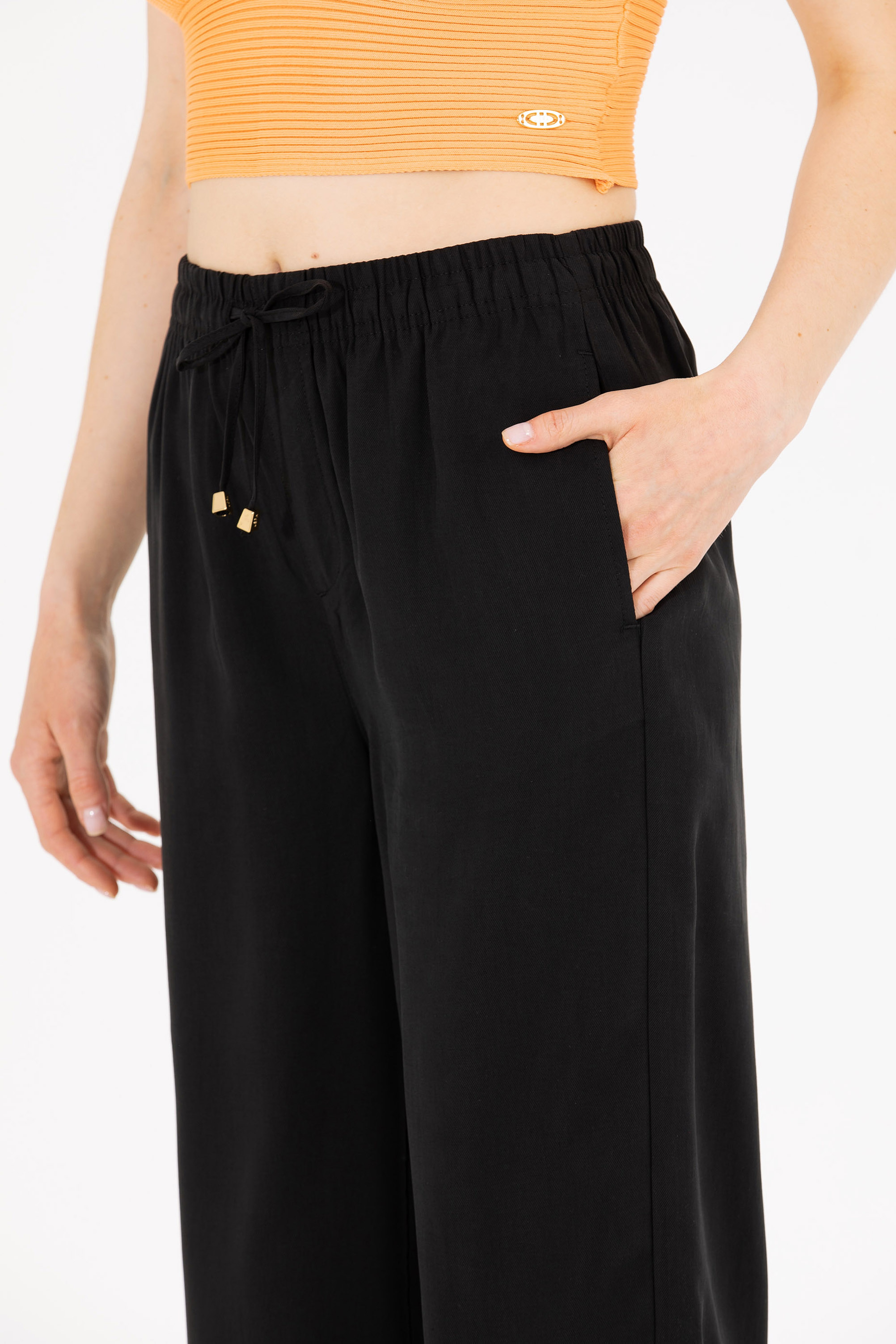Kadın Siyah Pantolon - Image 6