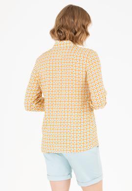 Kadın Somon Uzun Kollu Gömlek - 50264488004