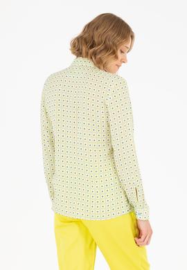 Kadın Mavi Uzun Kollu Gömlek - 50264488020