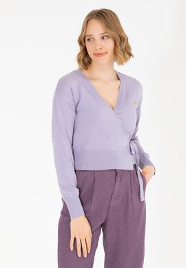 Kadın Lila Triko Hırka - 50256623036