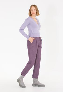 Kadın Lila Triko Hırka - 50256623036