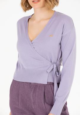 Kadın Lila Triko Hırka - 50256623036