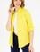 Kadın Neon Sarı Uzun Kollu Basic Gömlek