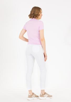 Kadın Beyaz Toothpick Fit Pantolon - 50263208047