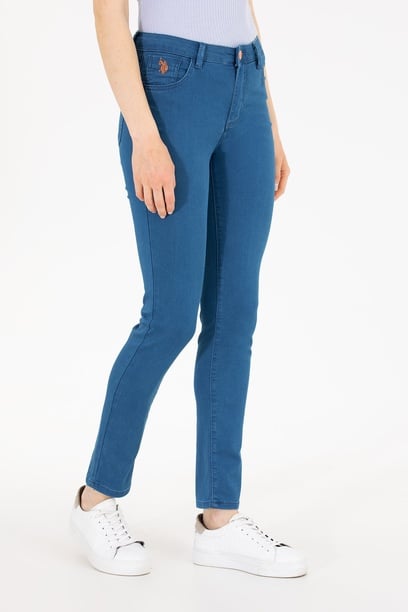 Kadın Açık Mavi Toothpick Fit Jean Pantolon