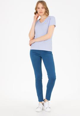 Kadın Açık Mavi Toothpick Fit Jean Pantolon - 50263764013