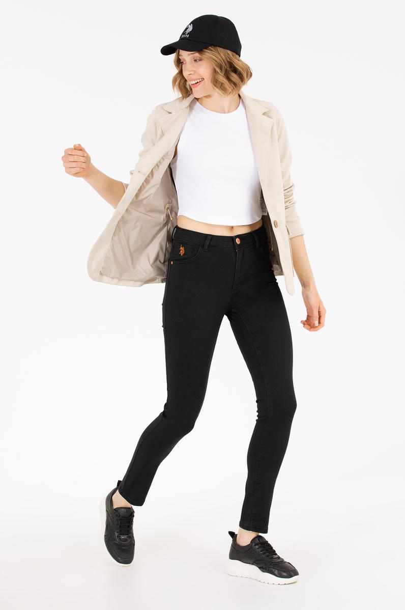 Kadın Siyah Jean Pantolon