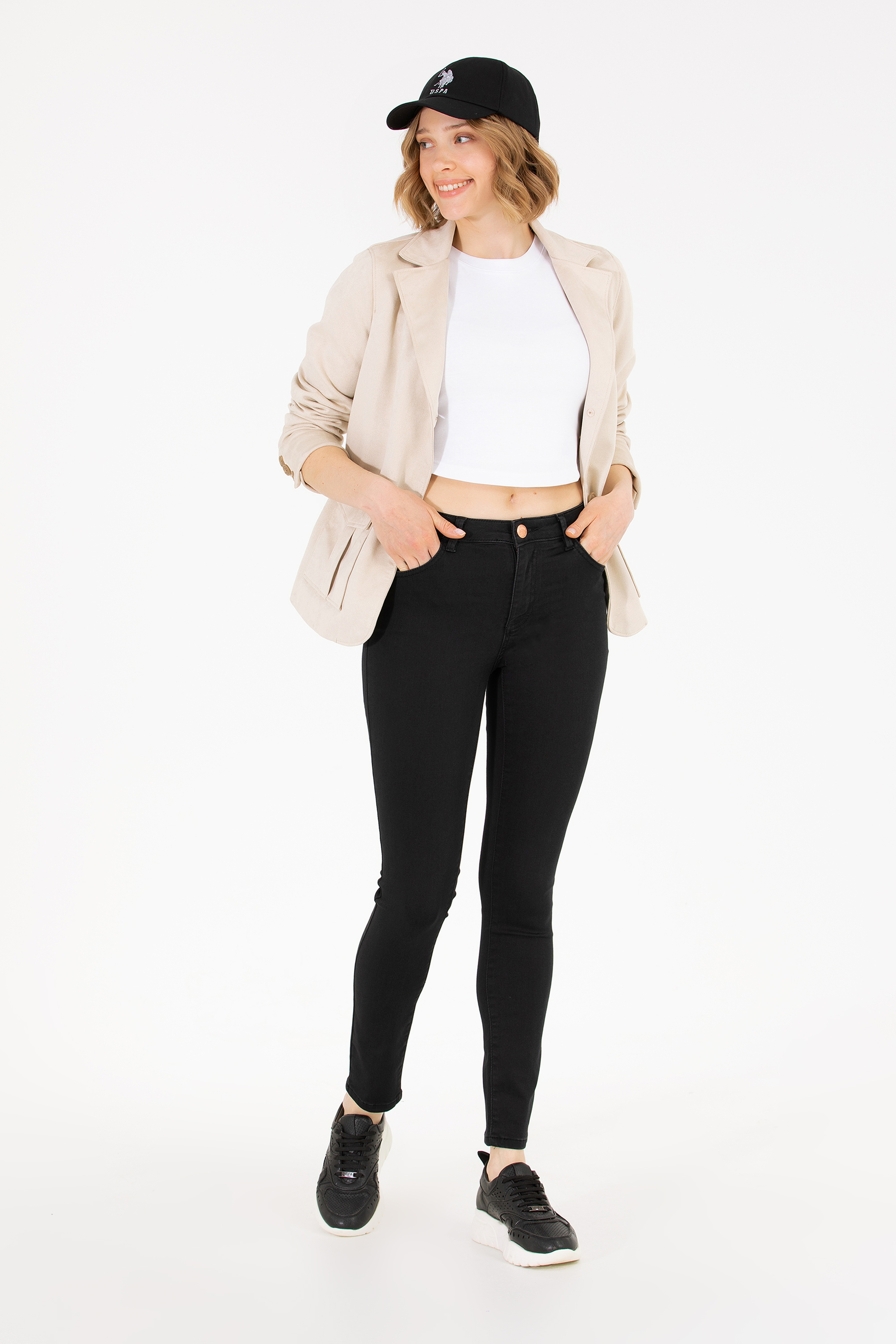 Kadın Siyah Jean Pantolon - Image 3