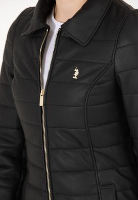 Kadın Siyah Deri Ceket - 50269051013