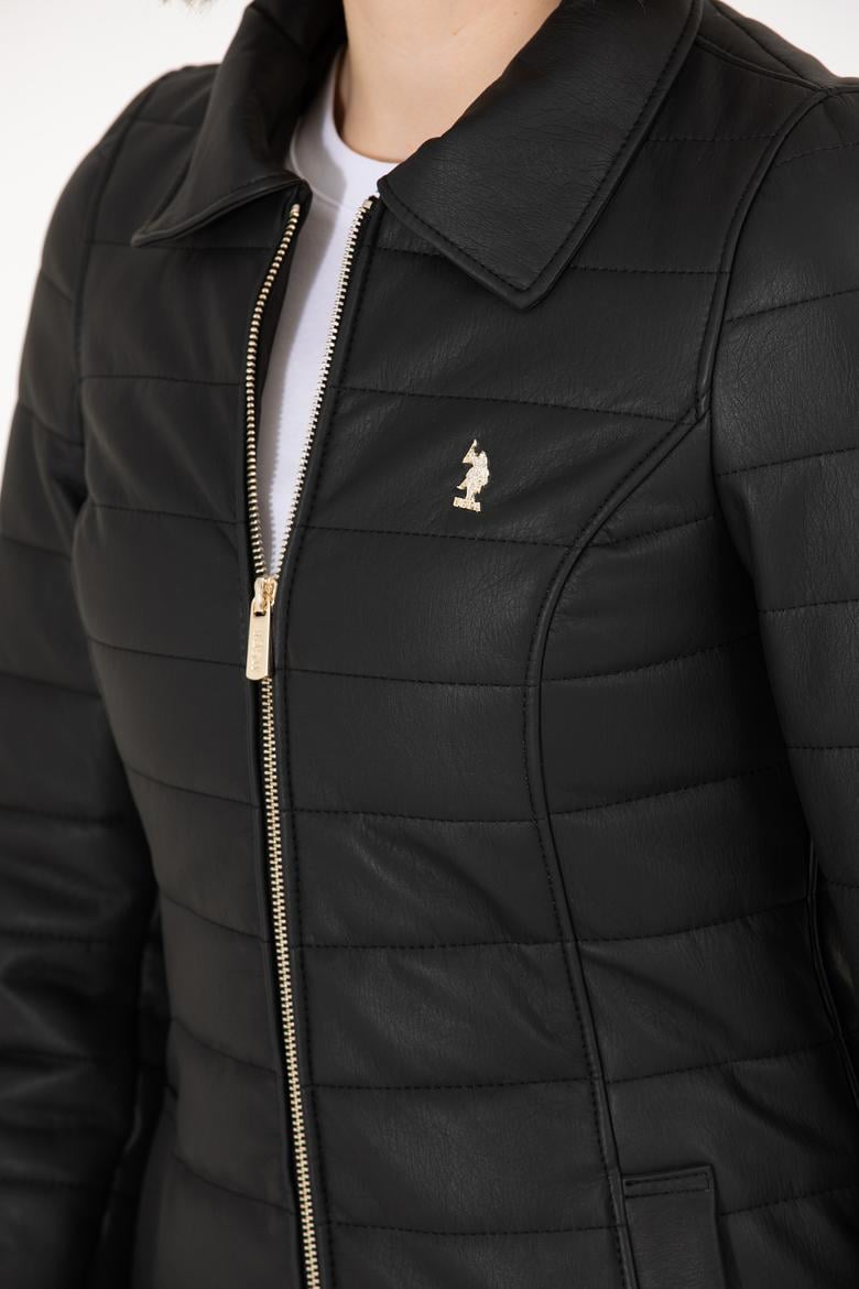 Kadın Siyah Deri Ceket - 50269051013