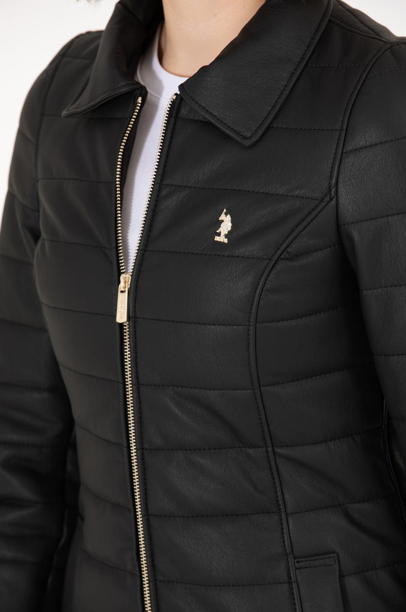 Kadın Siyah Deri Ceket