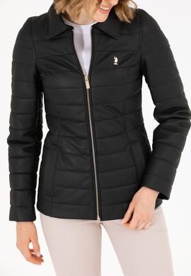 Kadın Siyah Deri Ceket - 50269051013