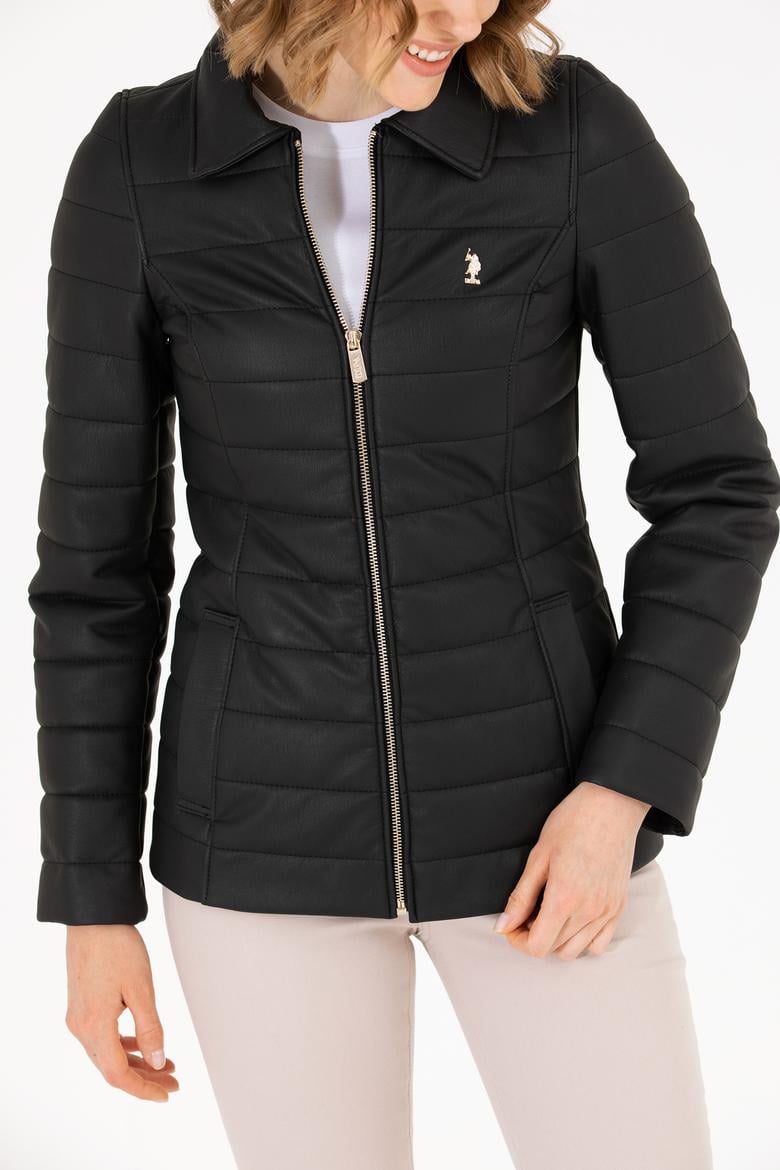 Kadın Siyah Deri Ceket - 50269051013