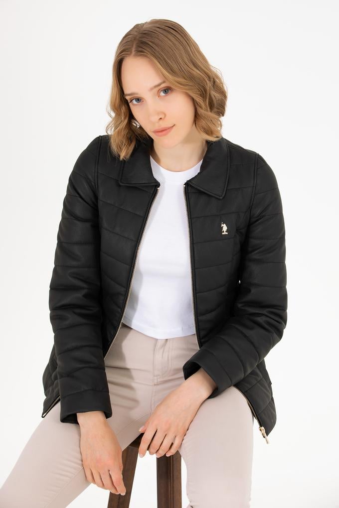 Kadın Siyah Deri Ceket