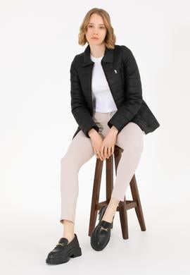 Kadın Siyah Deri Ceket - 50269051013