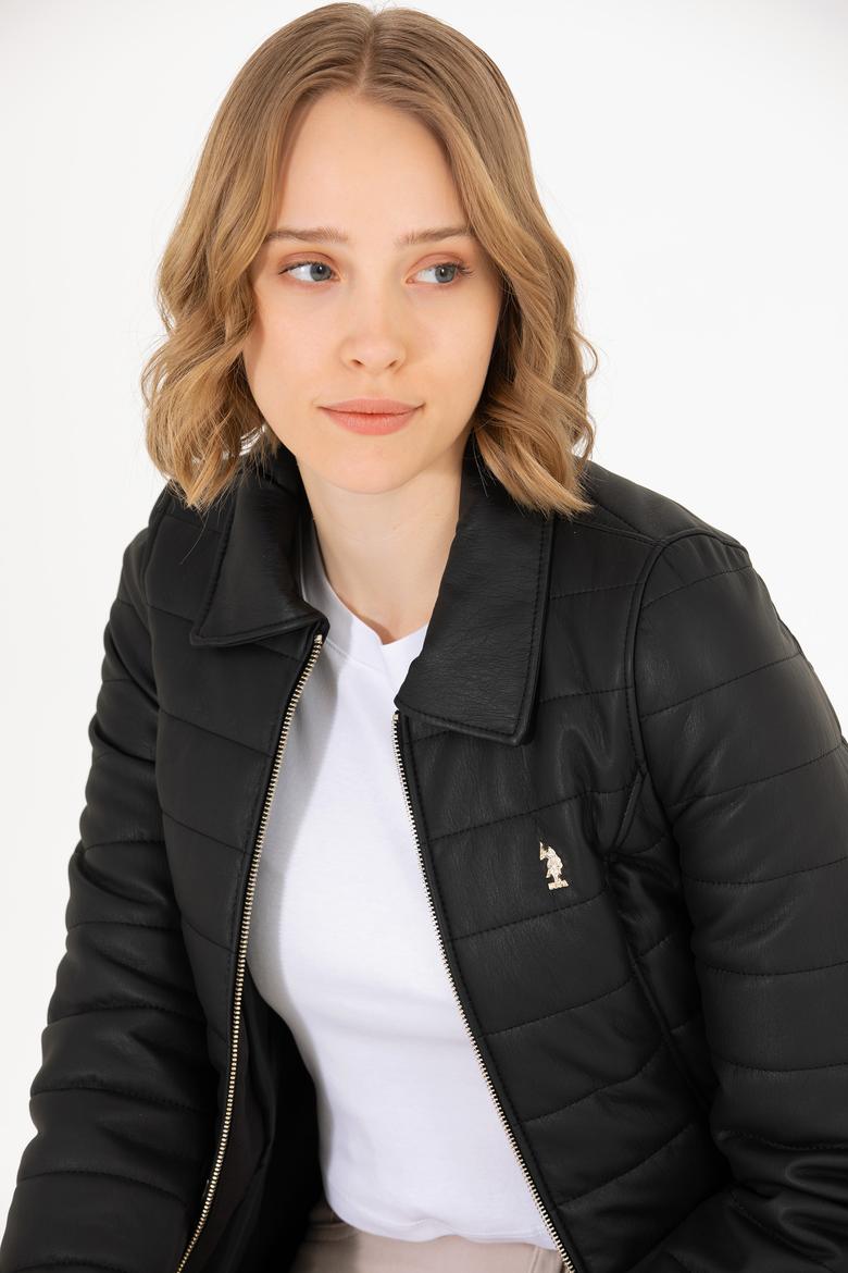 Kadın Siyah Deri Ceket - 50269051013