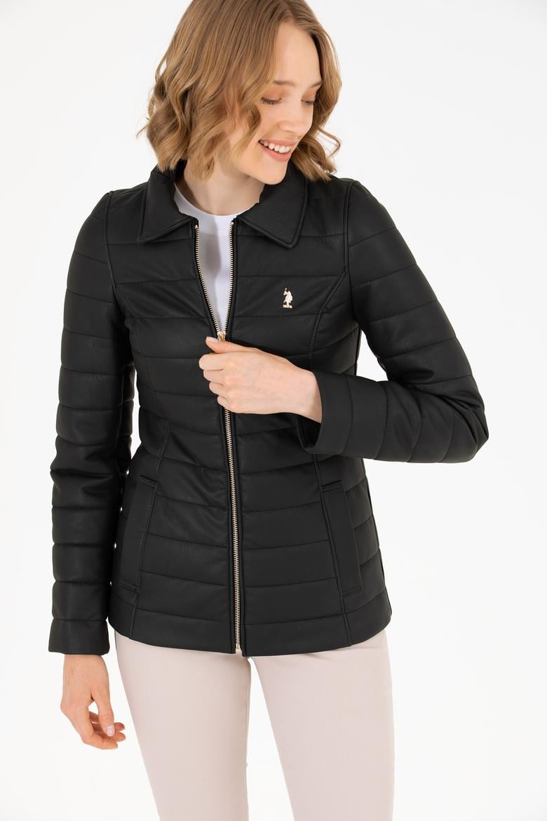 Kadın Siyah Deri Ceket - 50269051013