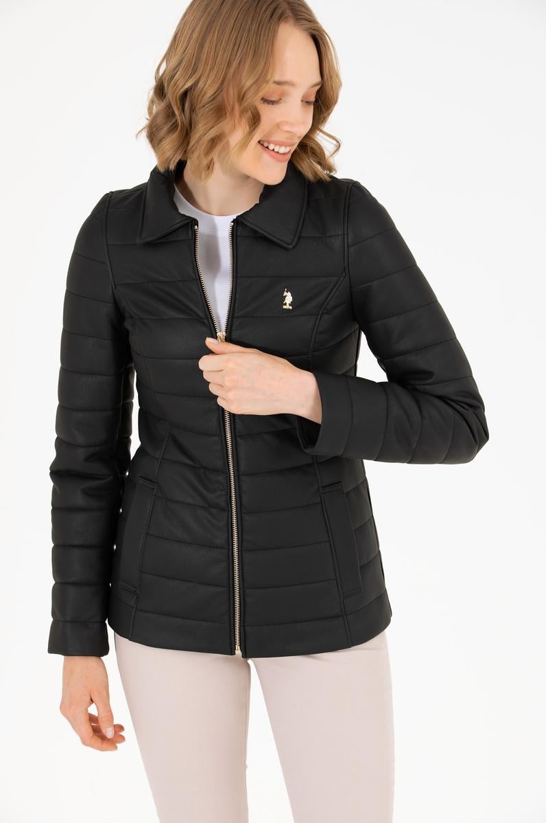 Kadın Siyah Deri Ceket