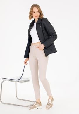 Kadın Lacivert Deri Ceket - 50269051021