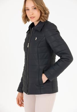 Kadın Lacivert Deri Ceket - 50269051021