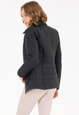 Kadın Lacivert Deri Ceket - 50269051021