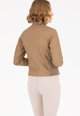 Kadın Vizon Deri Ceket - 50269376006