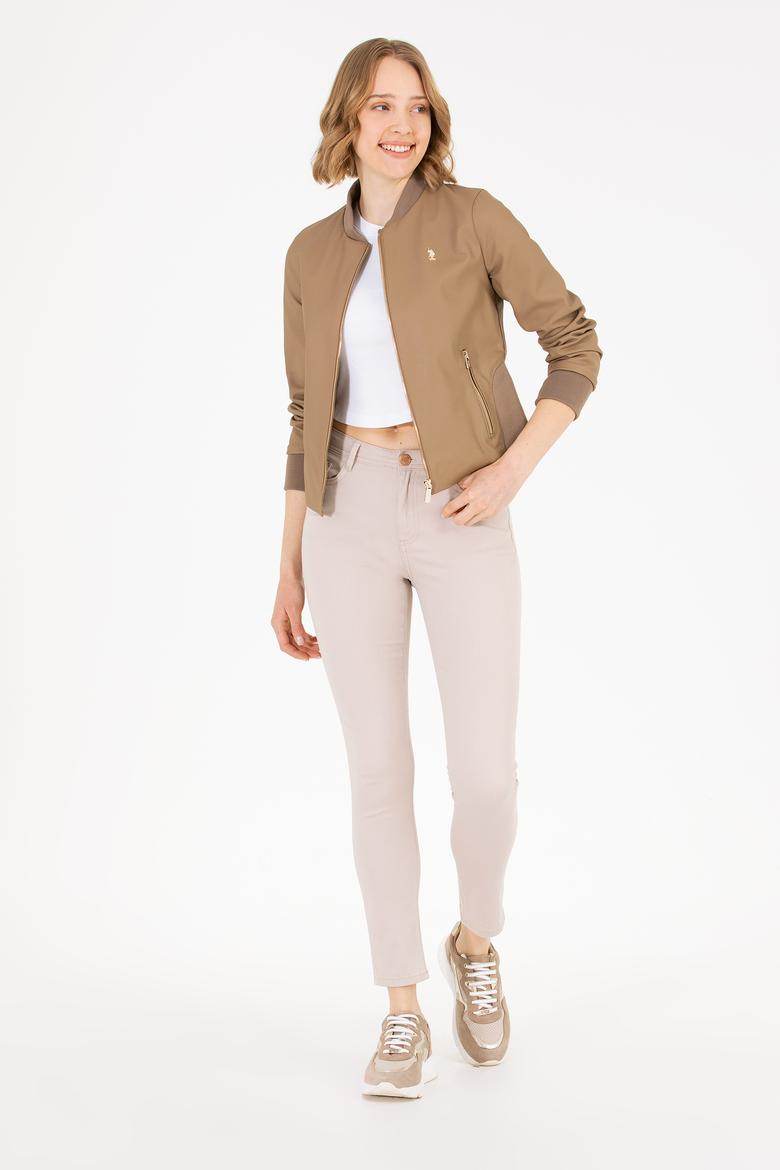 Kadın Vizon Deri Ceket - 50269376006