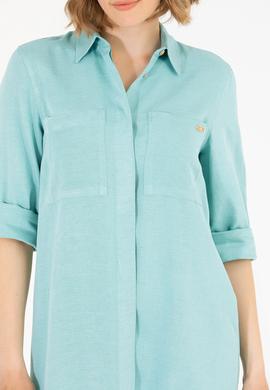 Kadın Mint Dokuma Elbise - 50269608004