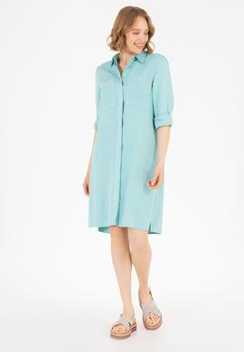 Kadın Mint Dokuma Elbise - 50269608004