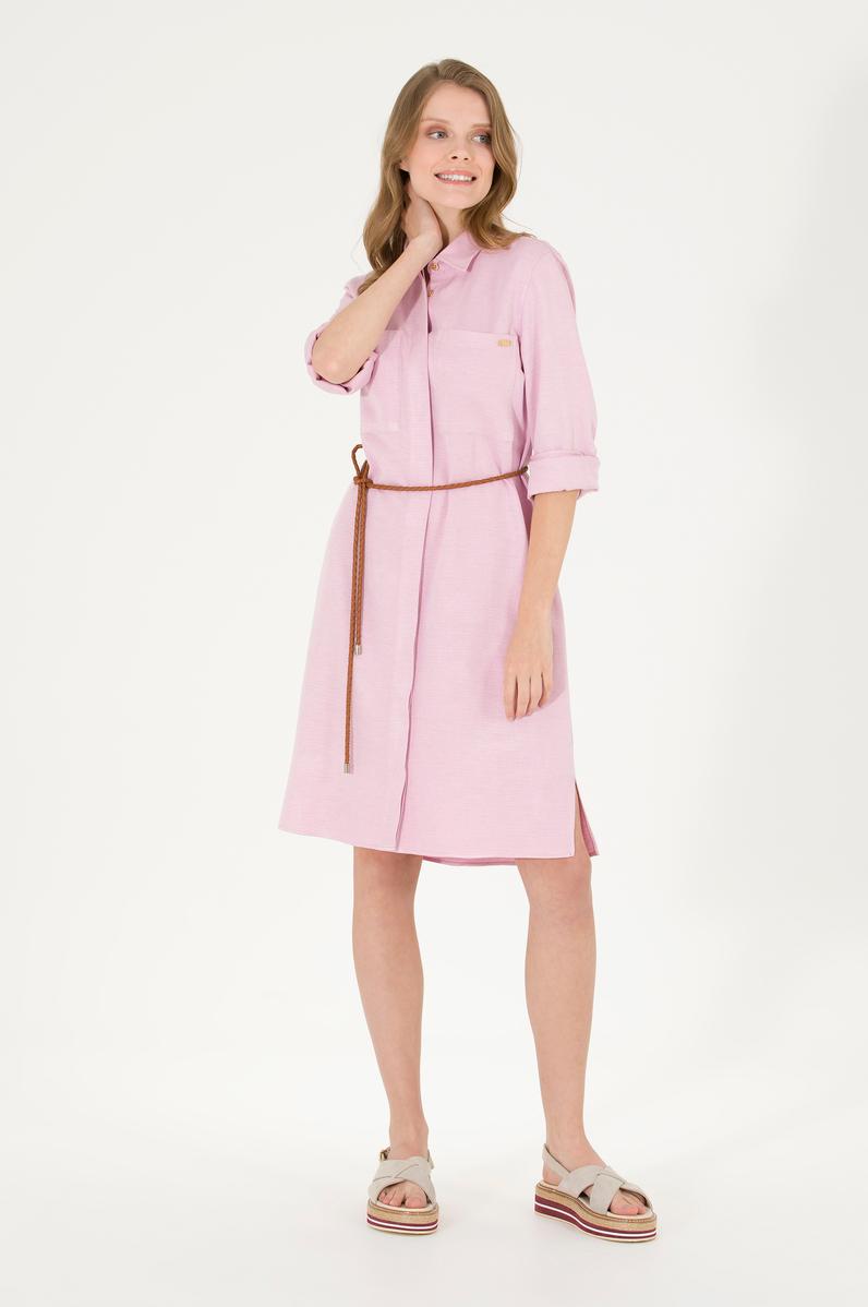 Kadın Manolya Mini Boy Dokuma Elbise